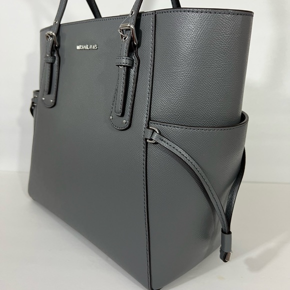 NWT MICHAEL KORS LEATHER VOYAGER EW TOTE HANDBAG - Picture 6 of 10